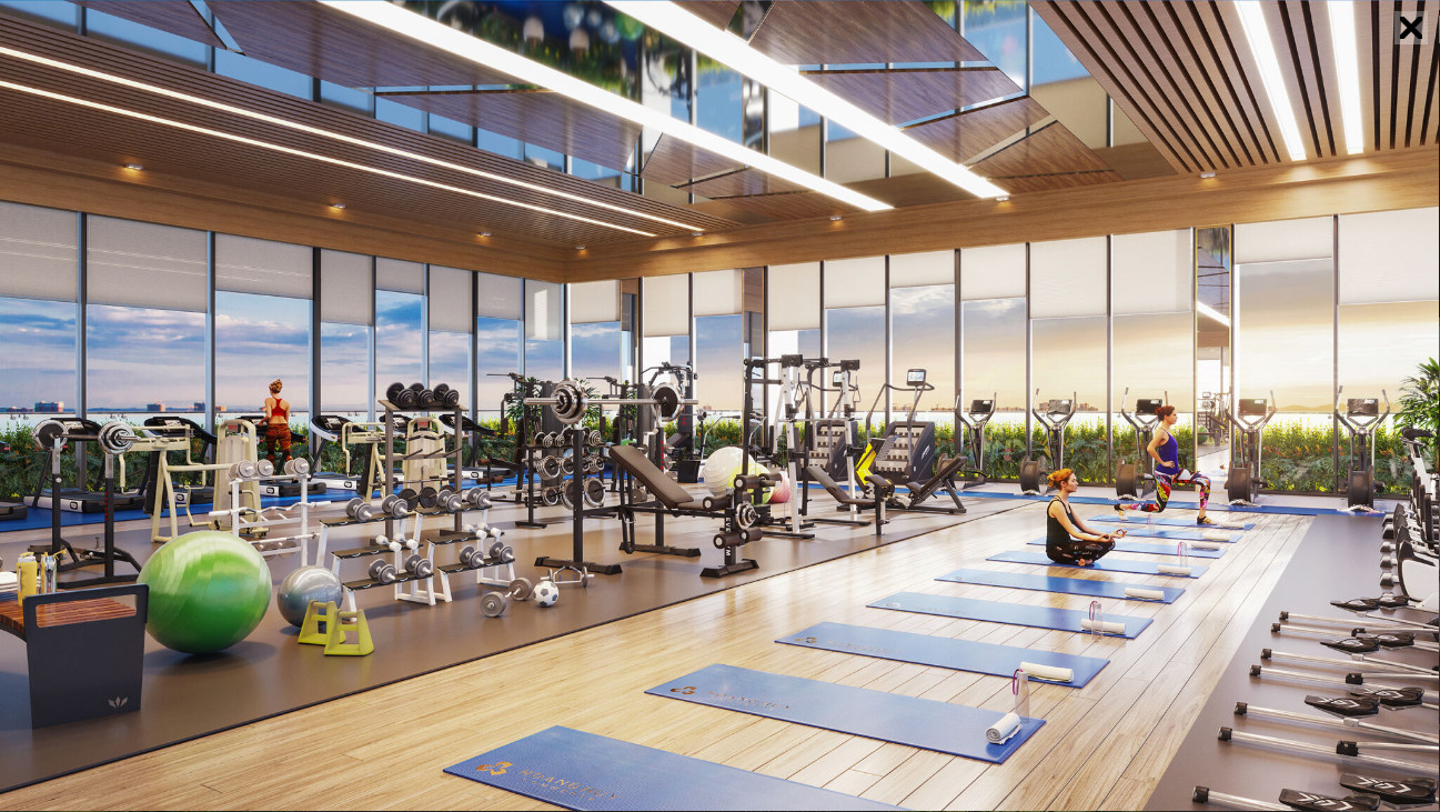 Phòng Gym, Yoga dự án Hoàng Huy Commerce