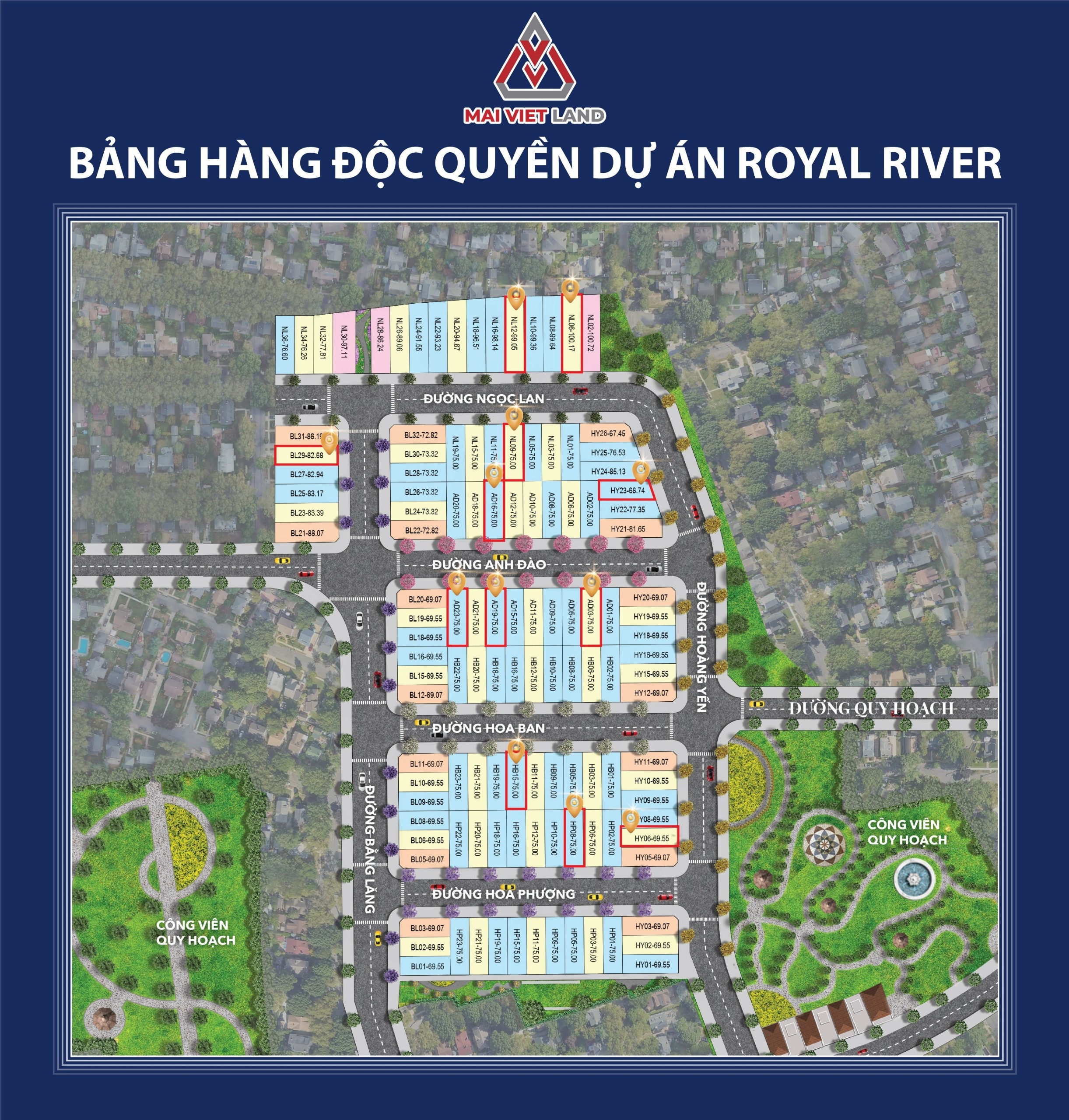 Quỹ căn đẹp dự án Royal River 80 Hạ Lý